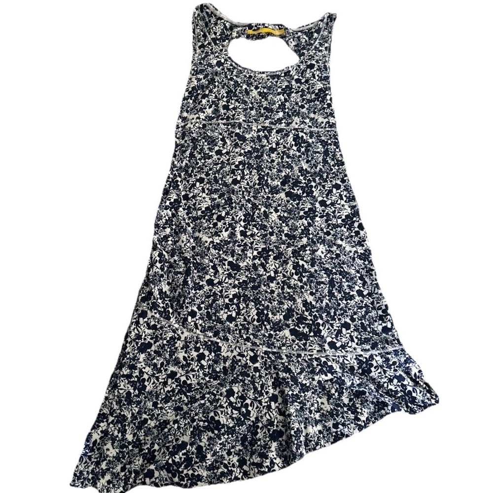 Lole Women's XS Blue White Floral Sleeveless Dress Casual Summer Lightweight